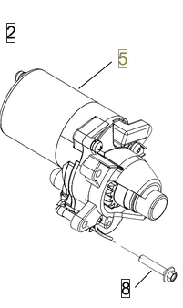 Kohler 1709810-S Electric Starter Motor +ndash Genuine OEM Starter Assembly