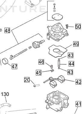 Kohler Carburettor Assembly +ndash Keihin KSF with Gaskets Genuine OEM