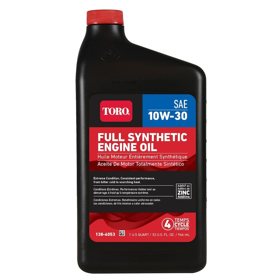 Toro Full Synthetic 10W-30 Engine Oil +ndash 32 oz 946 ml