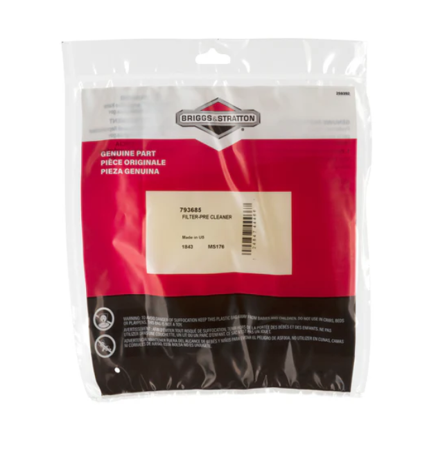 Briggs andamp Stratton PreCleaner Filter 2021HP Single