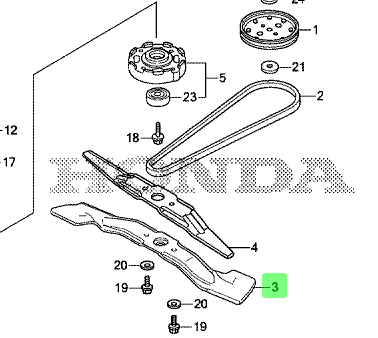 Honda Bar Blade Rotary Lower HRX217