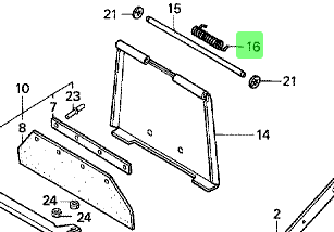 Honda Rear Catcher Flap Spring