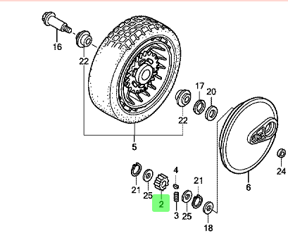 Honda Wheel Drive Gear HRR