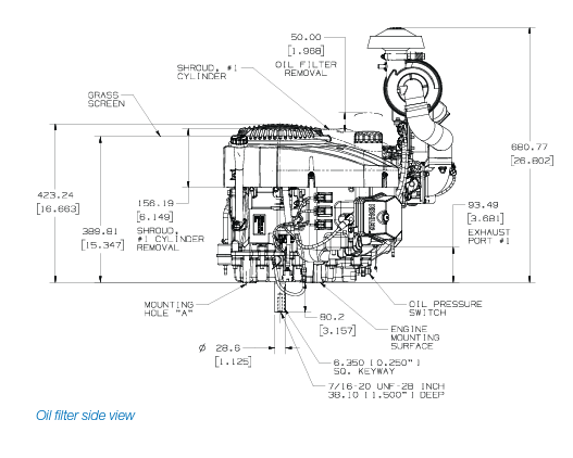 Kohler Command Pro EFI ECV980 3014 V Twin 365HP