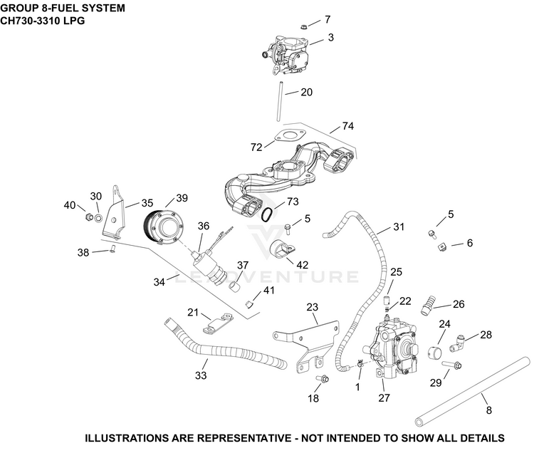 Kohler 2404191-S Carburetor Mounting Gasket