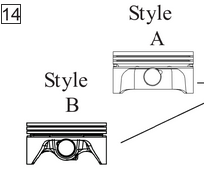 Kohler 2410815-S Piston Ring Set 08mm OS A style